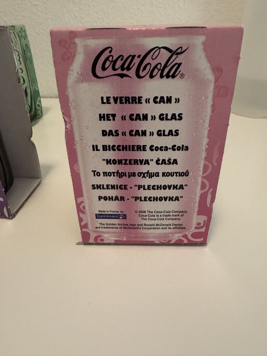 Coca-Cola Bicchieri: McDonalds Coca Cola Can Glas 2008 – Nuovo (secondo la descrizione) da Winterthur venduto da bargainhunter1 4