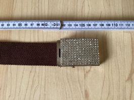 Damen-Gürtel, 100 cm, braun, gebraucht / LETZTE CHANCE