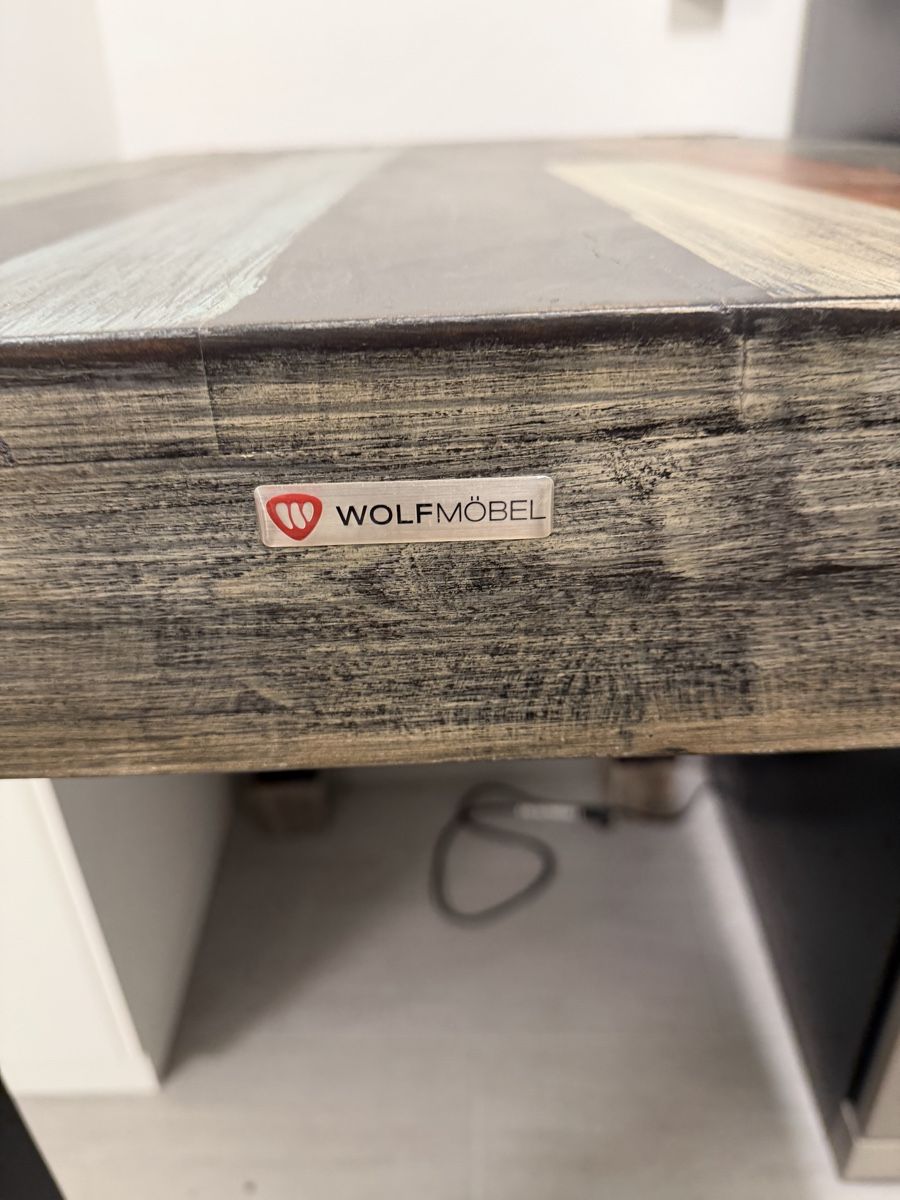 Allestimento di negozi e stand fieristici: Stehtisch / Bartisch mit 2 Hochstühlen – Usato da Schenkon venduto da Fastforward 1