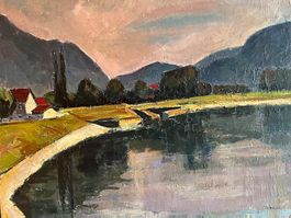 Hans Mäusli Landschaft Schweizer Kunst