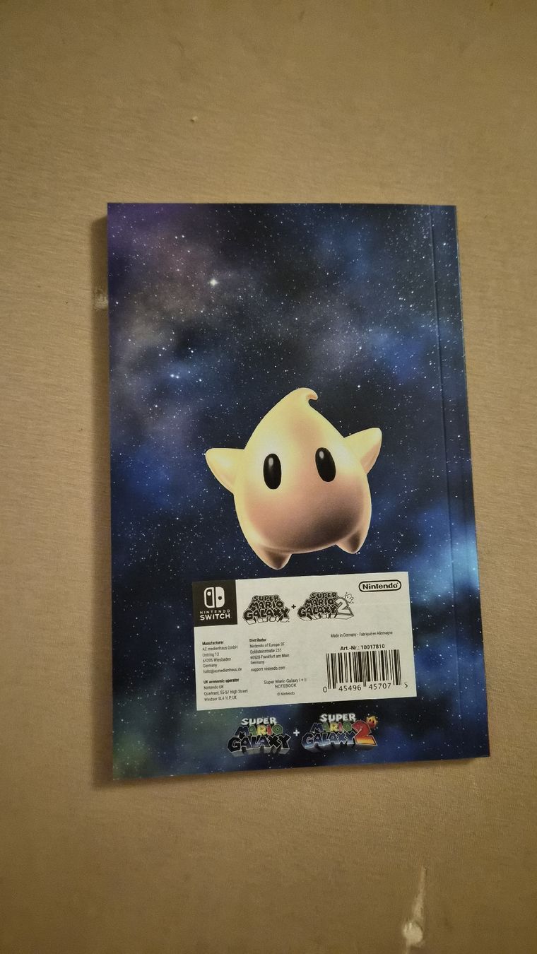 Nintendo Giochi: Super Mario Galaxy Notizbuch – Nuovo e nell'imballaggio originale da Wabern venduto da konbini 1