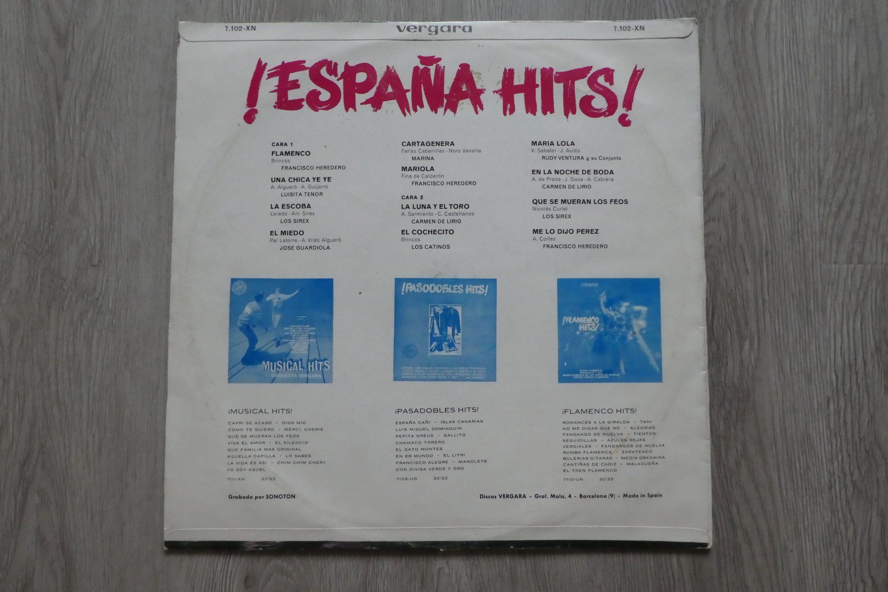 Vinyles: Espana Hits LP. – D'occasion à Andelfingen par Annegret06 1