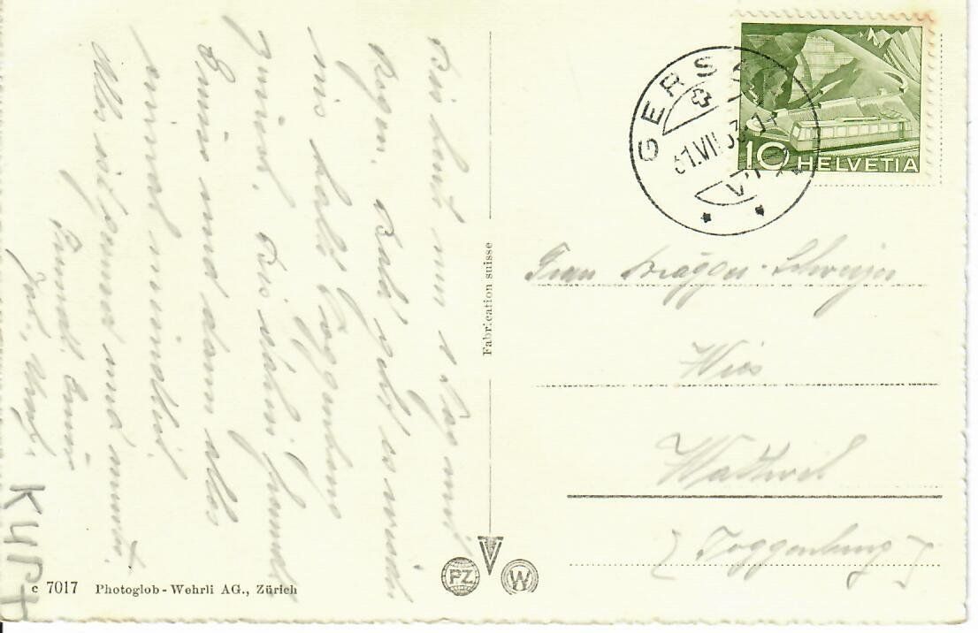 Cartoline postali: Gersau – Usato da Hochdorf venduto da Ziegel-16 1
