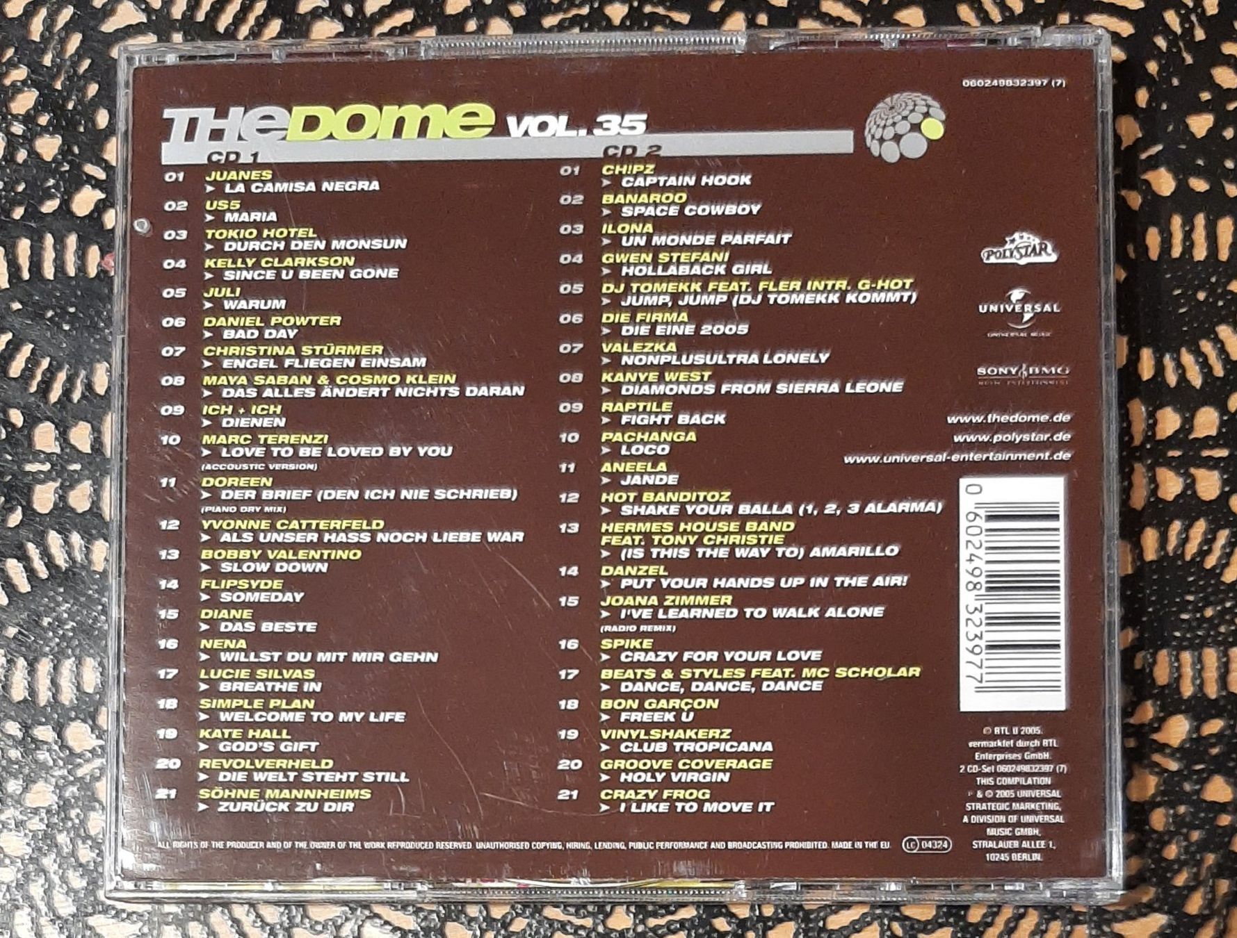 CD: The Dome Vol. 35, Doppel-CD 2005, Hit Compilation, Sampler – Usato da Amriswil venduto da Celini3 1