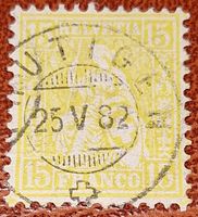 Sitzende Helvetia Nr. 47 Frutigen Kat. 750.- mit Attest