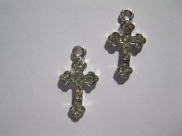 Anhänger Kreuz mit Strass