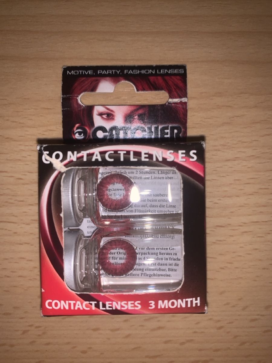 Lenti a contatto: Lentilles de contact rouges neuves – Nuovo e nell'imballaggio originale da Mex VD venduto da Venum93 1