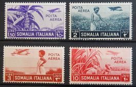 Italien Somalia Kolonie Kat. 238-240 & 242 ** 1936 Kat. 80 E
