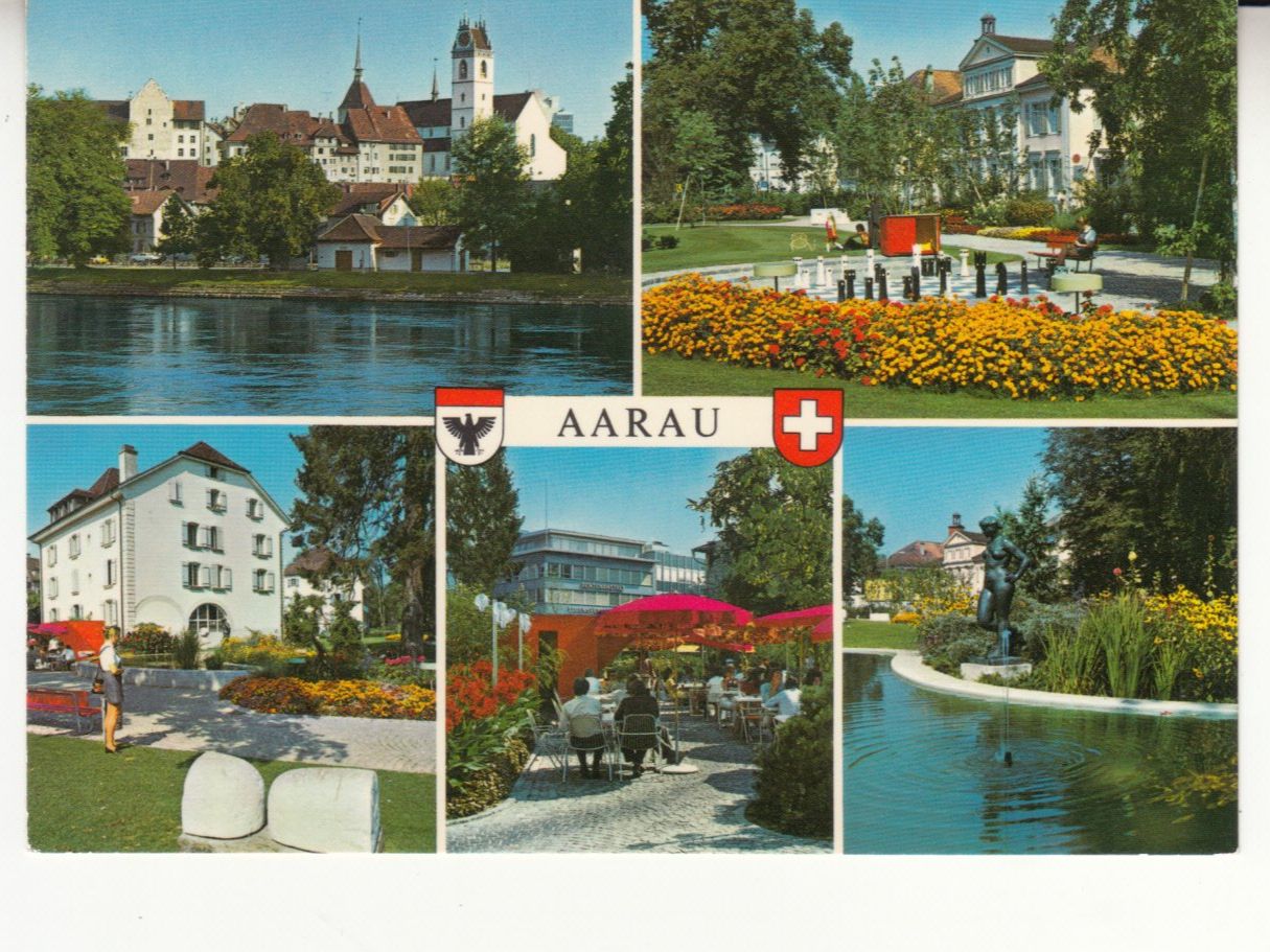 Ansichtskarten: Aarau ca. 1970 – Gebraucht aus Bürglen TG von StampGraf