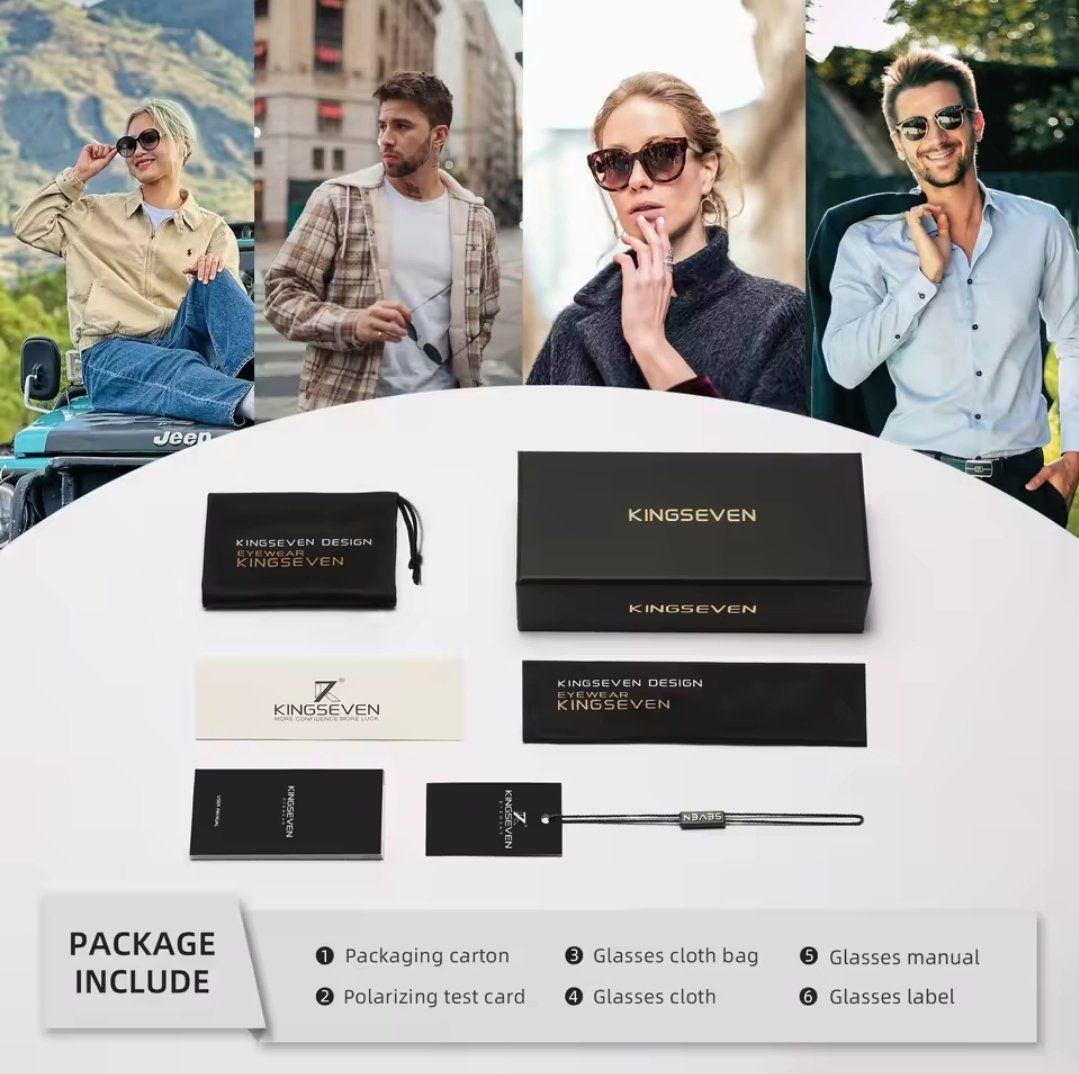 Occhiali & Lenti: Kingseven Sonnenbrille – Nuovo e nell'imballaggio originale da Suhr venduto da sjay.Cv 3