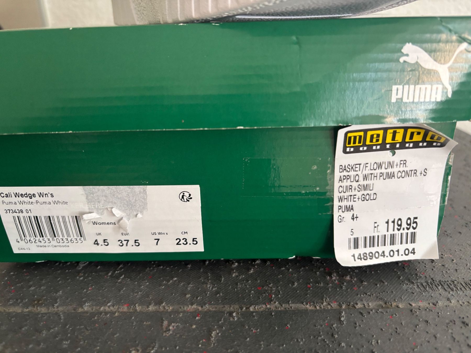 Puma Chaussures femmes: Basket Puma cuir – D'occasion à Yverdon-les-Bains par annefu 3