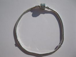 Armband versilbert 22cm mit Clipverschluss