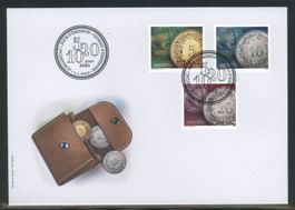 2022, FDC, Ergänzungsmarken Münzen (1861–1863)