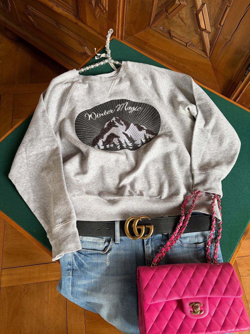 Maglioni & Felpe: RETRO SWEATSHIRT WINTER MAGIC Größe M 100 % Baumwolle – Usato da Interlaken venduto da Bona55 3