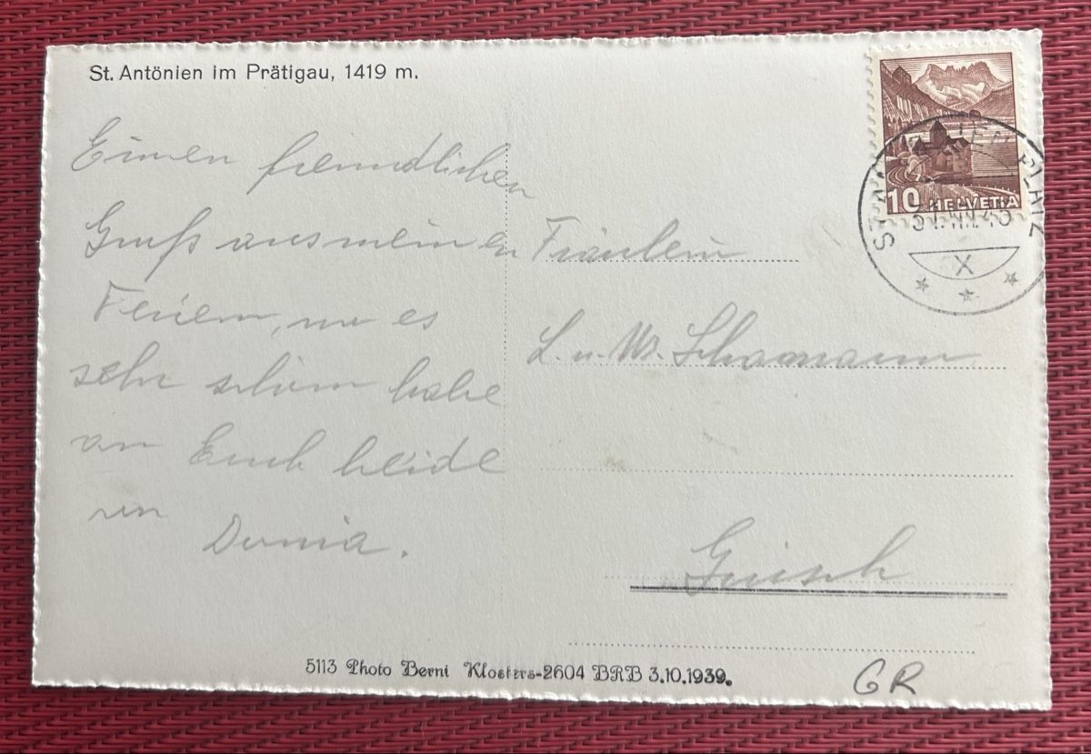 Cartes postales: AK St.Antönien  – D'occasion à Horw par Tellbub 1
