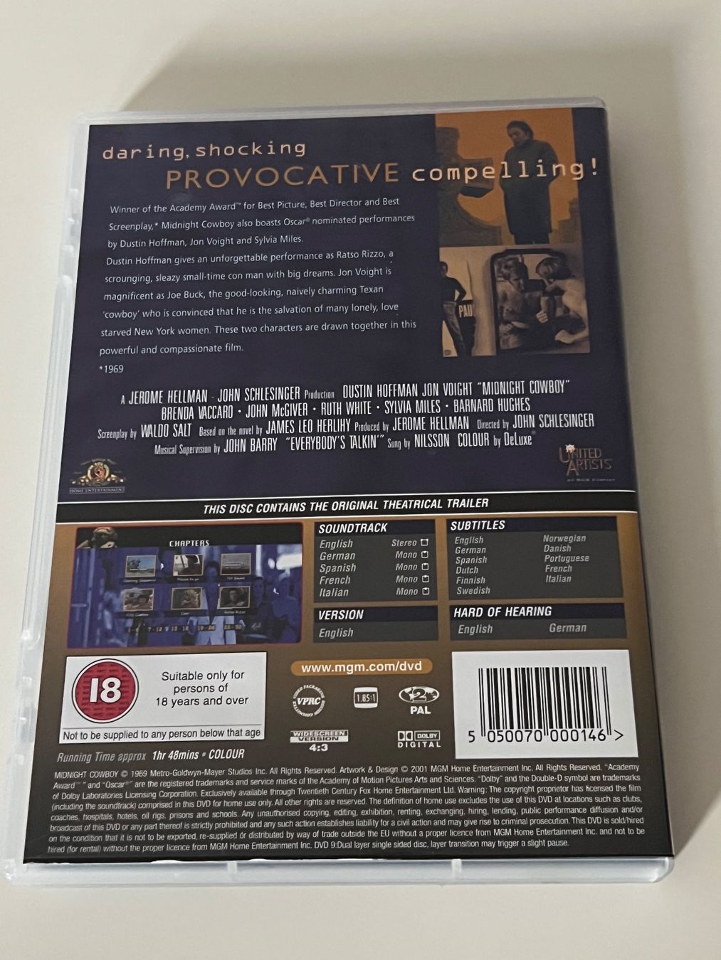 Tous les DVDs: Midnight Cowboy DVD - Asphalt Cowboy DE – D'occasion à Altstätten SG par sheamus 1