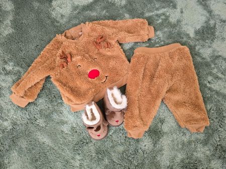 Reh Rudolf Baby Outfit Set, Gr. 68 / 74