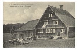 Appenzeller Bauernhaus am Weg nach St. Anton (AI) Wolfhalden