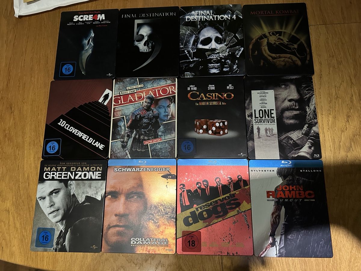 Tutti i DVDs: 12x Steelbook, Collection, Bluray – Usato da Benken ZH venduto da Audi-erich