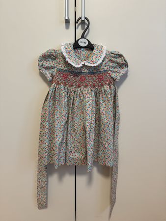 New handmade Floral Smocked Dress 24 months
