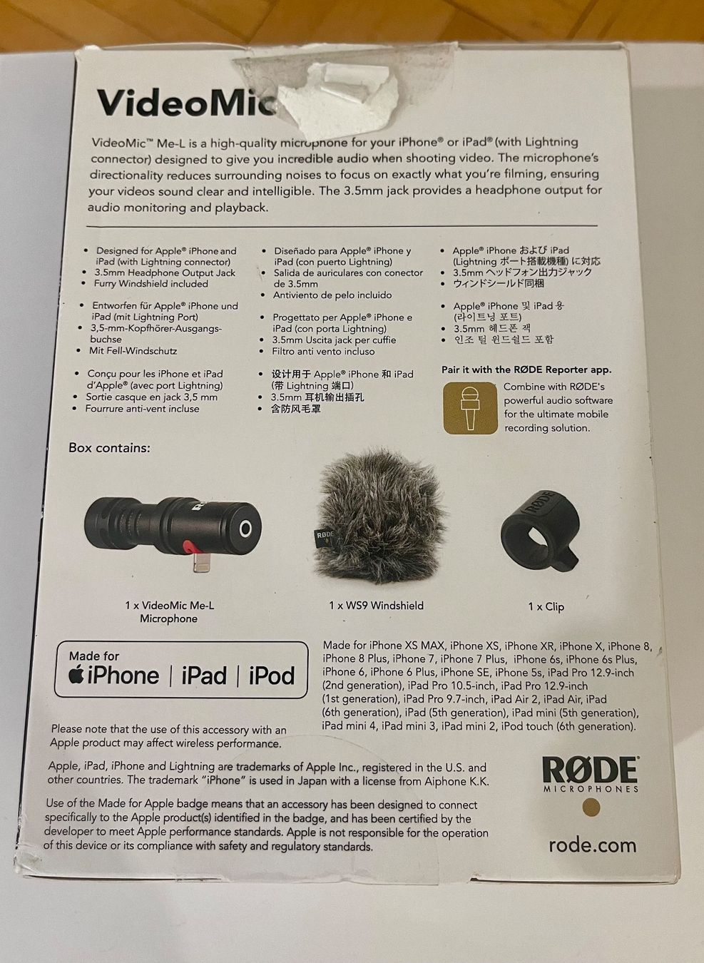 Røde Microphones: RØDE VideoMic Me-L – Neuf avec emballage d'origine à Genève par Annilu 3