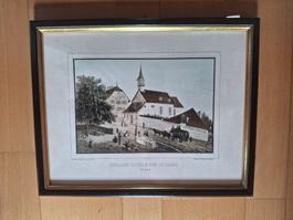 Fabdruck 30 x 24 cm, Schlacht Capelle von St. Jacob