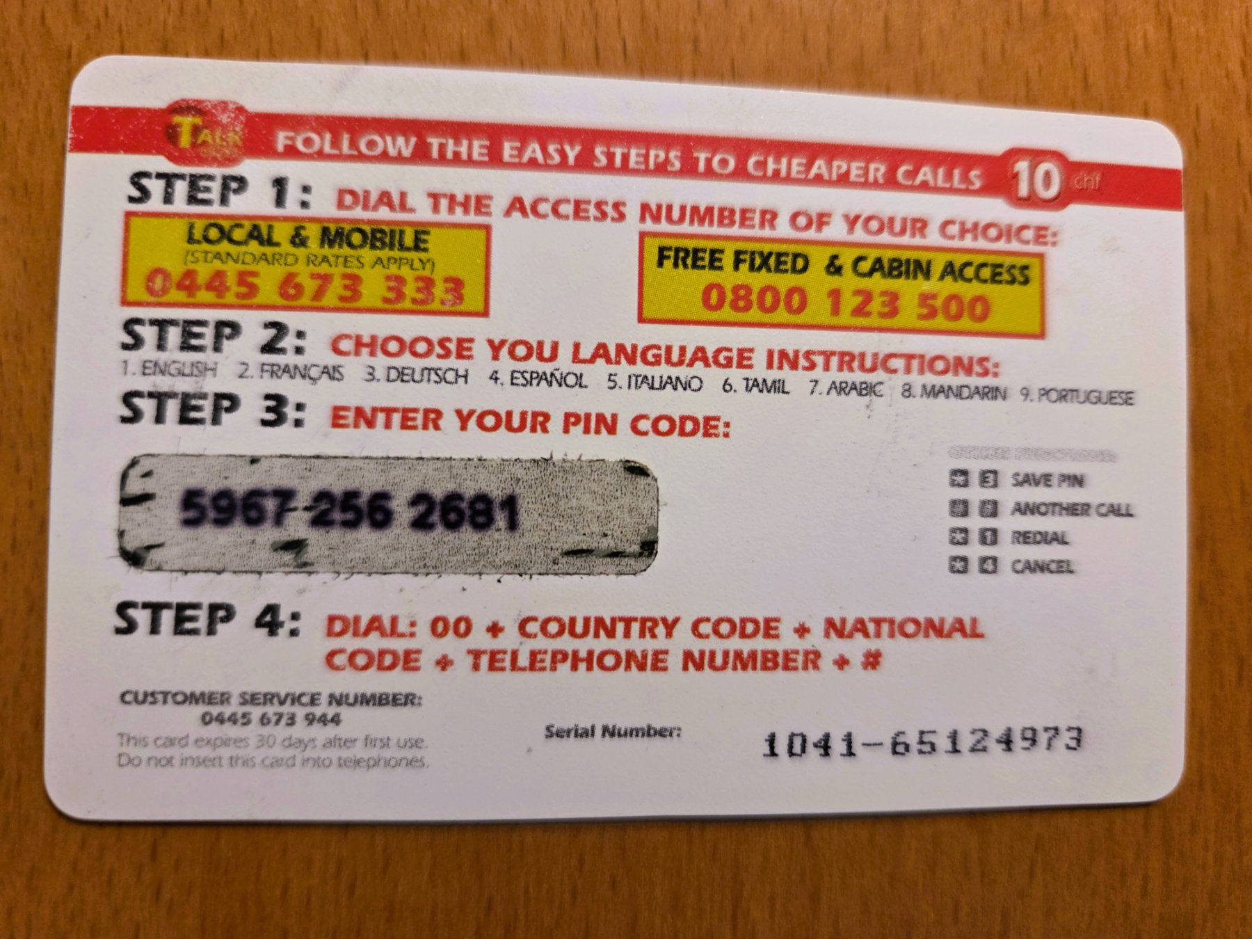 Schede telefoniche: PREPAID - SCHWEIZ – Usato da Brüttisellen venduto da Nighttrain 1