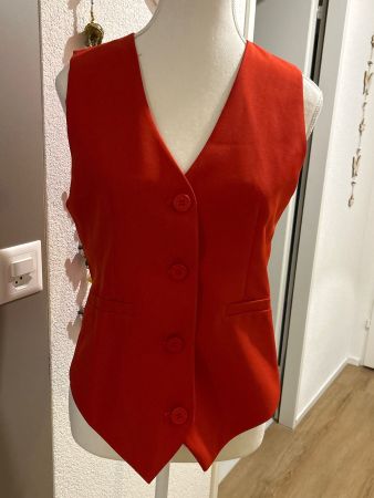Damen Gilet rot Grösse L