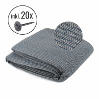 wamovo Vorzeltteppich 300 x 500 graublau