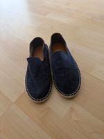 Espadrilles dunkelblau Stoffschuhe gebraucht Zustand gut