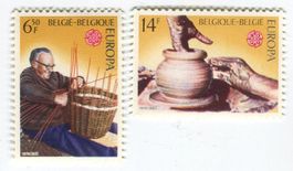 Briefmarken "Kunsthandwerk". Belgien