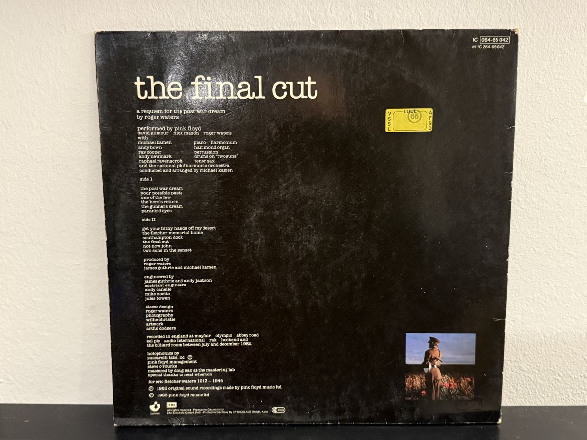 Dischi in vinile: Pink Floyd - The Final Cut - LP / DE 1983 – Usato da Delémont venduto da Studio_du_soleil 2