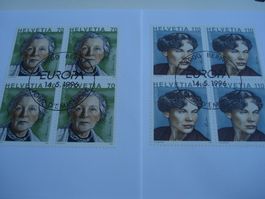 Satz Europamarken, 1996, FDC + 4erblock, 3 Belege