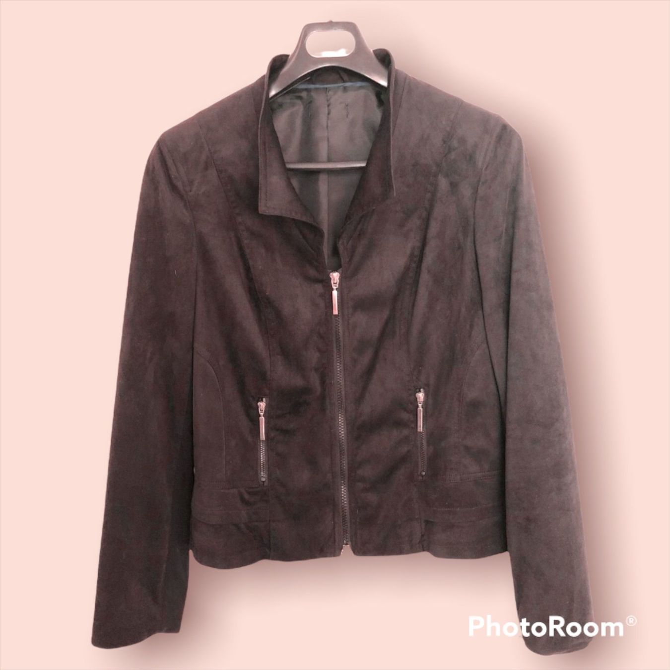 Giacche: Wildleder-Optik Jacke schwarz M – Usato da Hendschiken venduto da Uraniali 1