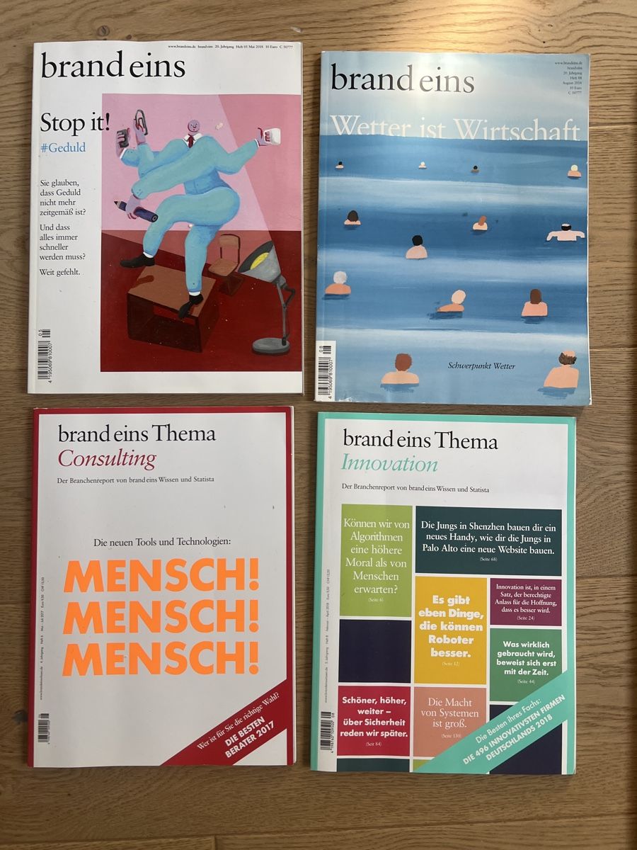 Zeitschriften & Magazine: 4 x Brand eins Magazine 2017-2018 – Gebraucht aus Oensingen von SchickeDame