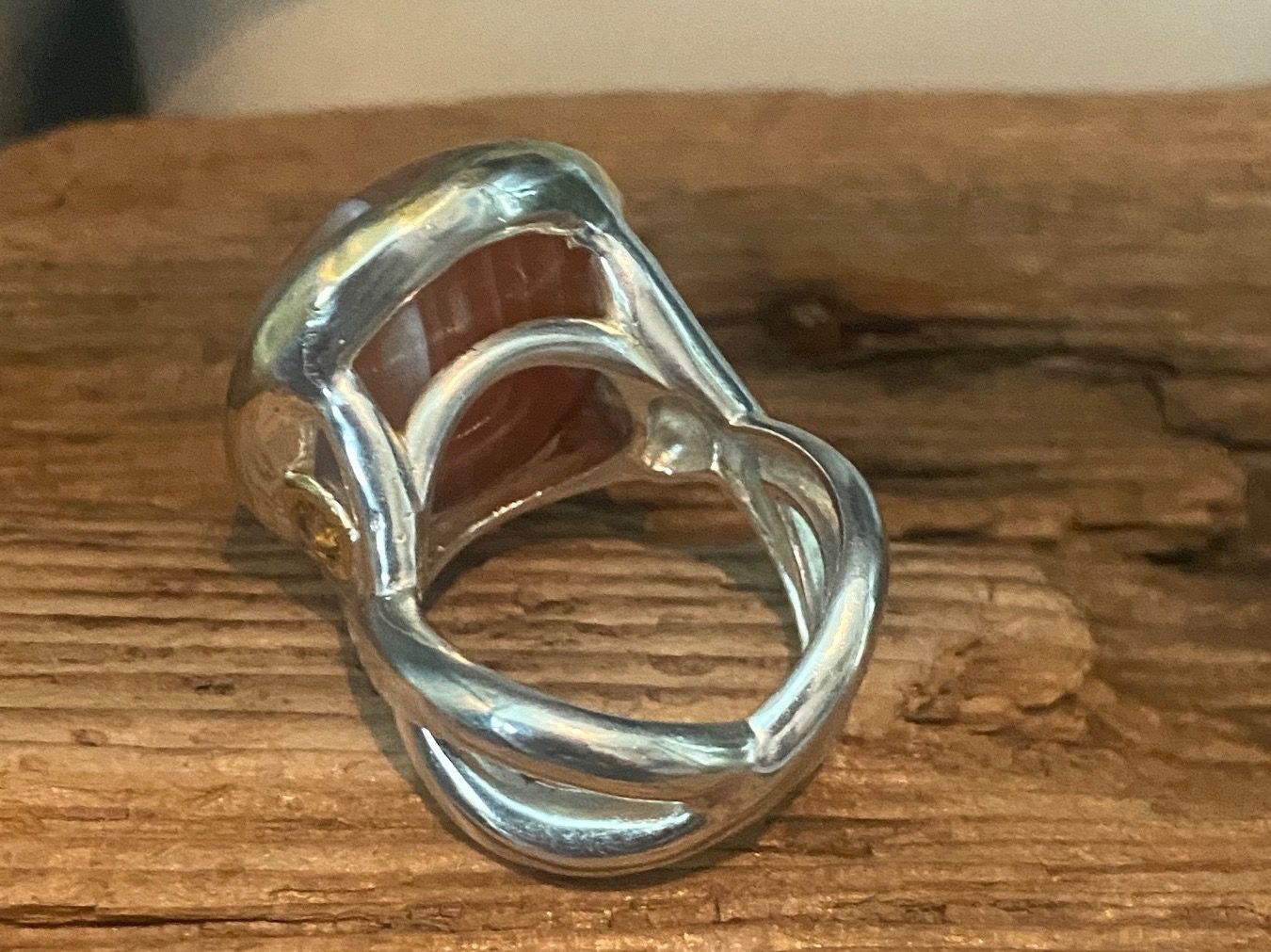 Anelli: Silber Ring mit grossem Achat, Gr.57 – Nuovo (secondo la descrizione) da Luzern venduto da S.Kern01 4