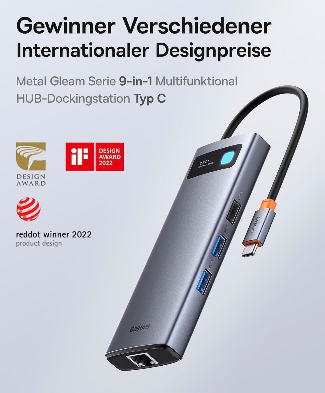 Baseus Dockingstation: Baseus 9 in 1 Docking Station USB C – Gebraucht aus Lachen SZ von Lachen-8853 2