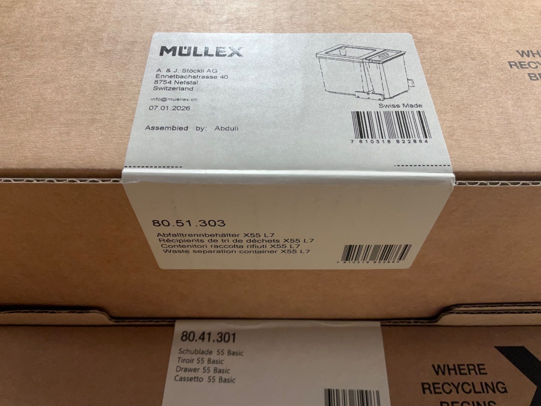 Müllex Abfalleimer: 063 Müllex Abfallsystem X55 L7 Basic Pro – Neu und originalverpackt aus Derendingen von Meisterstuecke 6