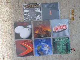 8 Cds von Gotthard in platzsparenden Plastikhüllen