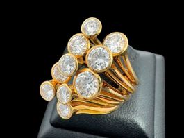 Binder Diamanten 2.3ct Ring 18k Coral Eyes Gr 48 *S1558