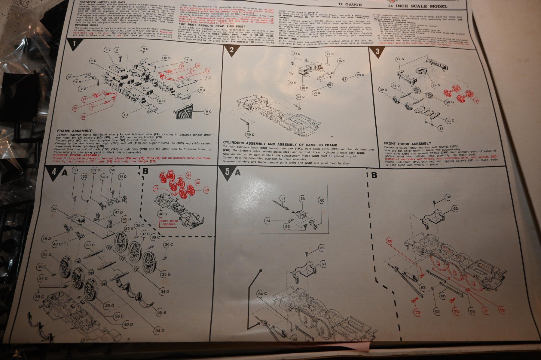 Modellini di ferrovie: Casey Jones Lokomotiv Bausatz Spur 0 – Usato da Laupen ZH venduto da Zmoewe 2