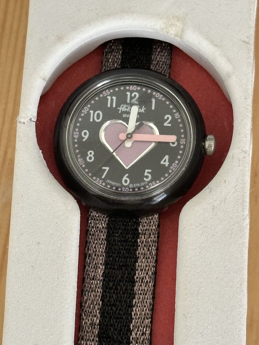 Flik Flak Orologi: Orologio Flik Flak per bambini, design cuore, ottimo! – Usato da Novazzano venduto da my_market_place97 1