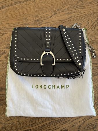 Longchamps Amazone Black leather handbag