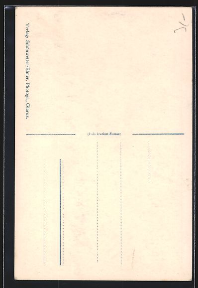 Cartoline postali: Glarus, Landsgemeine, Ortspartie mit Ber – Usato da Berlin venduto da bartko-reher 1