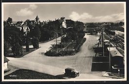 Wohlen /AG, Strassenpartie mit Bahnhof
