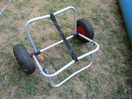 Bootswagen Aluminium mit ECKLA Lufträdern