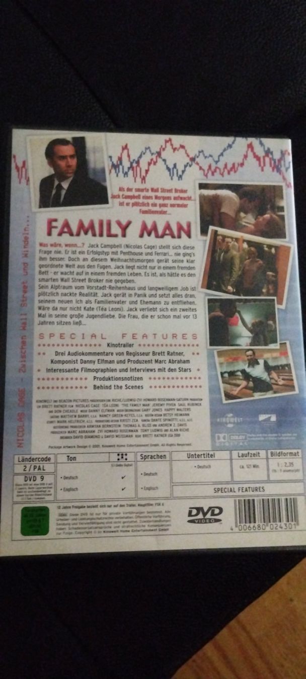 Alle DVDs: Family Man mit Nicolas Cage Tea Leoni – Gebraucht aus Steffisburg von AutoFiat 1