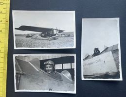 Balair-Flugzeug Hochdecker-Eindecker mit Pilot/3 Photo~1926