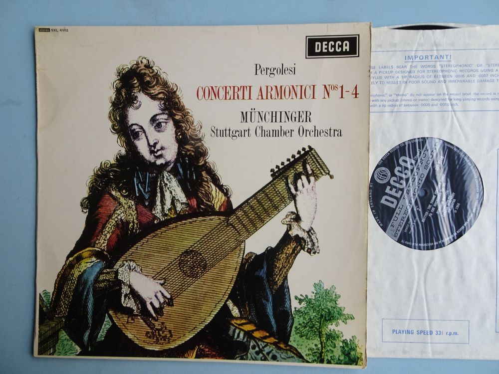MüNCHINGER - Pergolesi - Decca SXL 6102 | Kaufen auf Ricardo