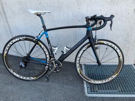 Rennrad Merida Scultura 7000 Carbon gebraucht schwarz blau